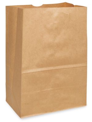 Recycled Grocery Bags - 12 x 7 x 17", 1/6 Barrel, Kraft S-20658