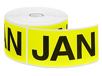 Months of the Year Labels - "JAN", 3 x 6" S-2065