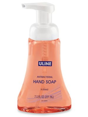 Uline Antibacterial Foam Hand Soap - 7.5 oz Dispenser S-20662 - ULINE