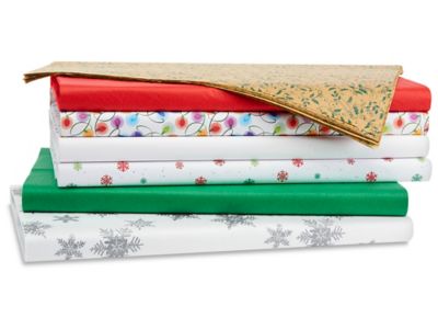 Christmas, Winter Holiday Tissue Paper Assortment (6 Pack, 24 Sheets Total) Jillson & Roberts