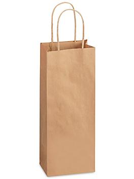 Recycled Paper Shopping Bags - 5 1/2 x 3 1/4 x 12 1/2", Wine S-20672