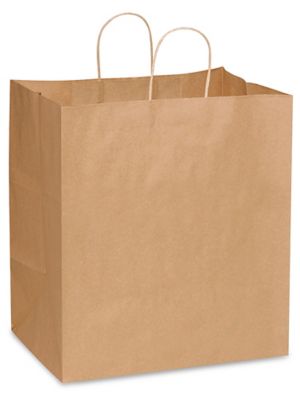 Clear Shopper Bags - 10 x 5 x 13 S-16691 - Uline