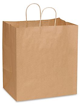 Recycled Paper Shopping Bags - 14 x 10 x 15 1/2", Take Out S-20673