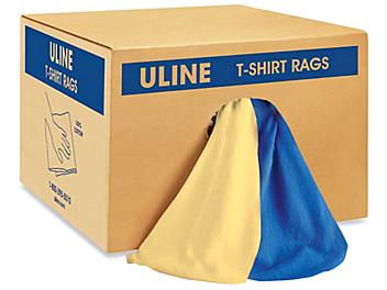 Colored T-Shirt Rags - 25 lb box S-20684
