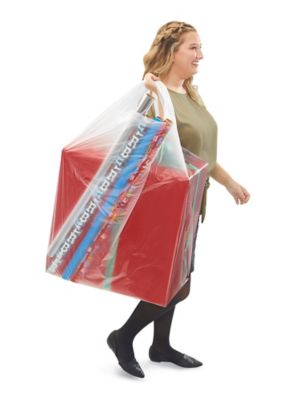 Dropship Pack Of 500 Jumbo Gusseted Poly Bags 12 X 8 X 24. Large Clear Bags  12x8x24. Thickness 1.5 Mil. Expandable Side Gusset Bags. Open Ended Bags  For Industrial; Food Service; Health