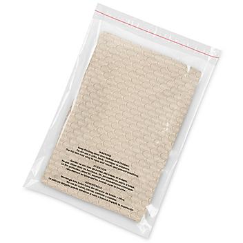 Resealable Suffocation Warning Bags - 1.5 Mil, 12 x 16" S-20696
