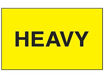 "Heavy" Label - 3 x 5"