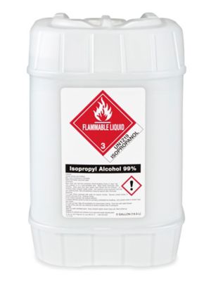 Alcohol Isopropílico al 99% - Botella de 18 L S-23640 - Uline