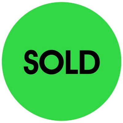 Circle Inventory Control Labels - "Sold", 2"