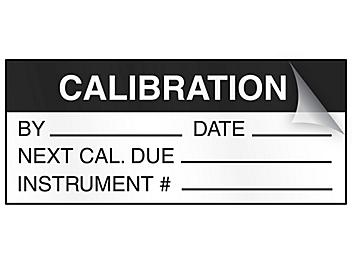 Self-Laminating Inspection Labels - "Calibration" S-20762