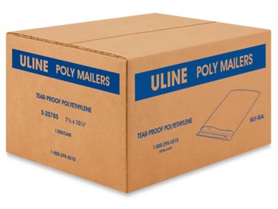 Tear-Proof Polyethylene Mailers with Tear Strip Bulk Pack - 7 1/2 x 10 1/2  S-20785 - Uline - uniqueemployment.ca