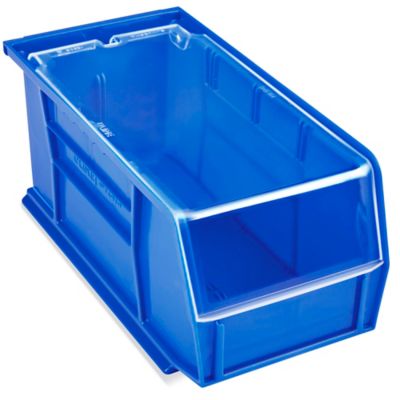 Plastic Stackable Bins - 11 x 5 1/2 x 5, Blue