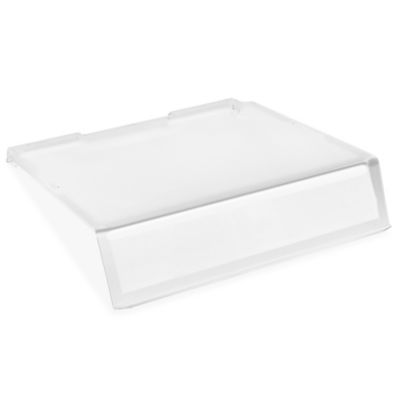 Plastic Stackable Bins - 11 x 11 x 5, Clear S-12417C - Uline