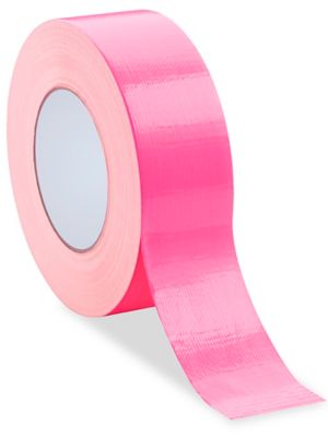 ULINE Industrial Duct Tape - 3 x 60 yds, Fluorescent Pink - 4 Rolls - S-20809FP