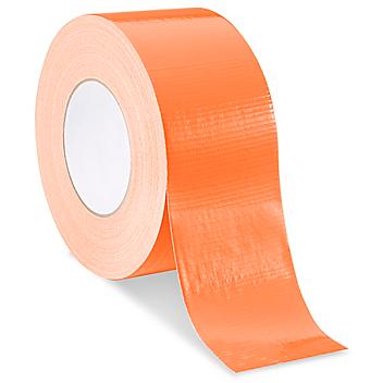 Uline Industrial Duct Tape - 3" x 60 yds, Fluorescent Orange S-20809FO