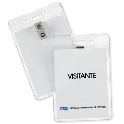 Gafetes - 3 x 4", Vertical, Clip-on Style S-20815