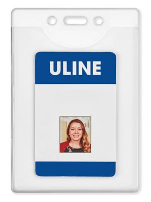 Name Badge Holders - 4 x 3, Wide, Deluxe Magnetic S-12940 - Uline