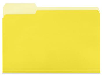 File Folders - Letter, Yellow S-20839Y