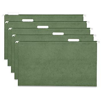 Hanging File Folders - Legal, Green S-20842