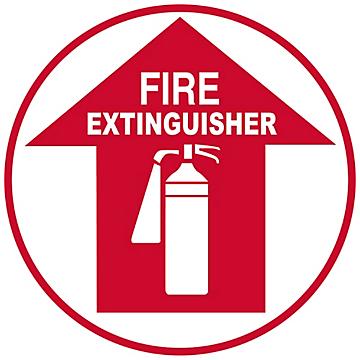 Warehouse Floor Sign - "Fire Extinguisher", 17" Diameter