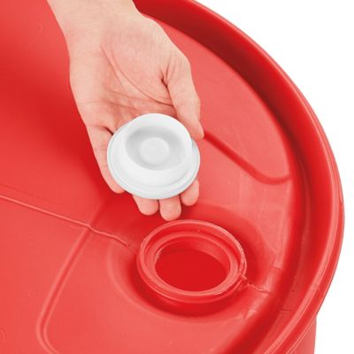 Plastic Drum - 15 Gallon, Closed Top, Natural S-19418 - Uline