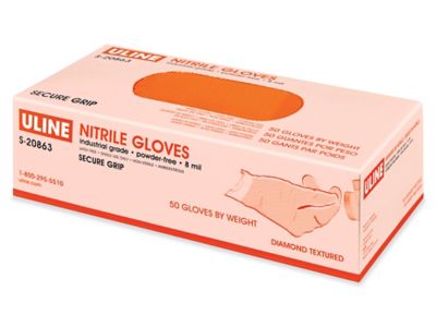 Uline Secure Grip™ Nitrile Gloves - Powder-Free S-20863 - Uline