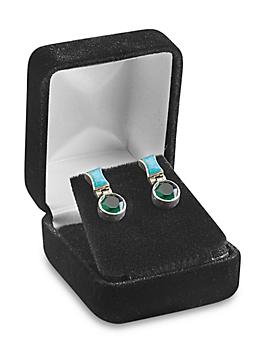 Velvet Jewelry Boxes - Earring, 1 7/8 x 2 1/8 x 1 1/2" S-20866