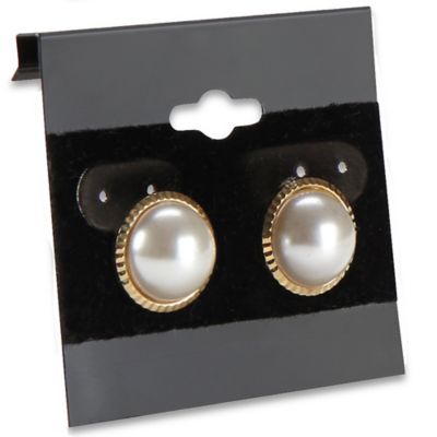 Earring Cards - White - ULINE - 2 Packs of 100 - S-20873W