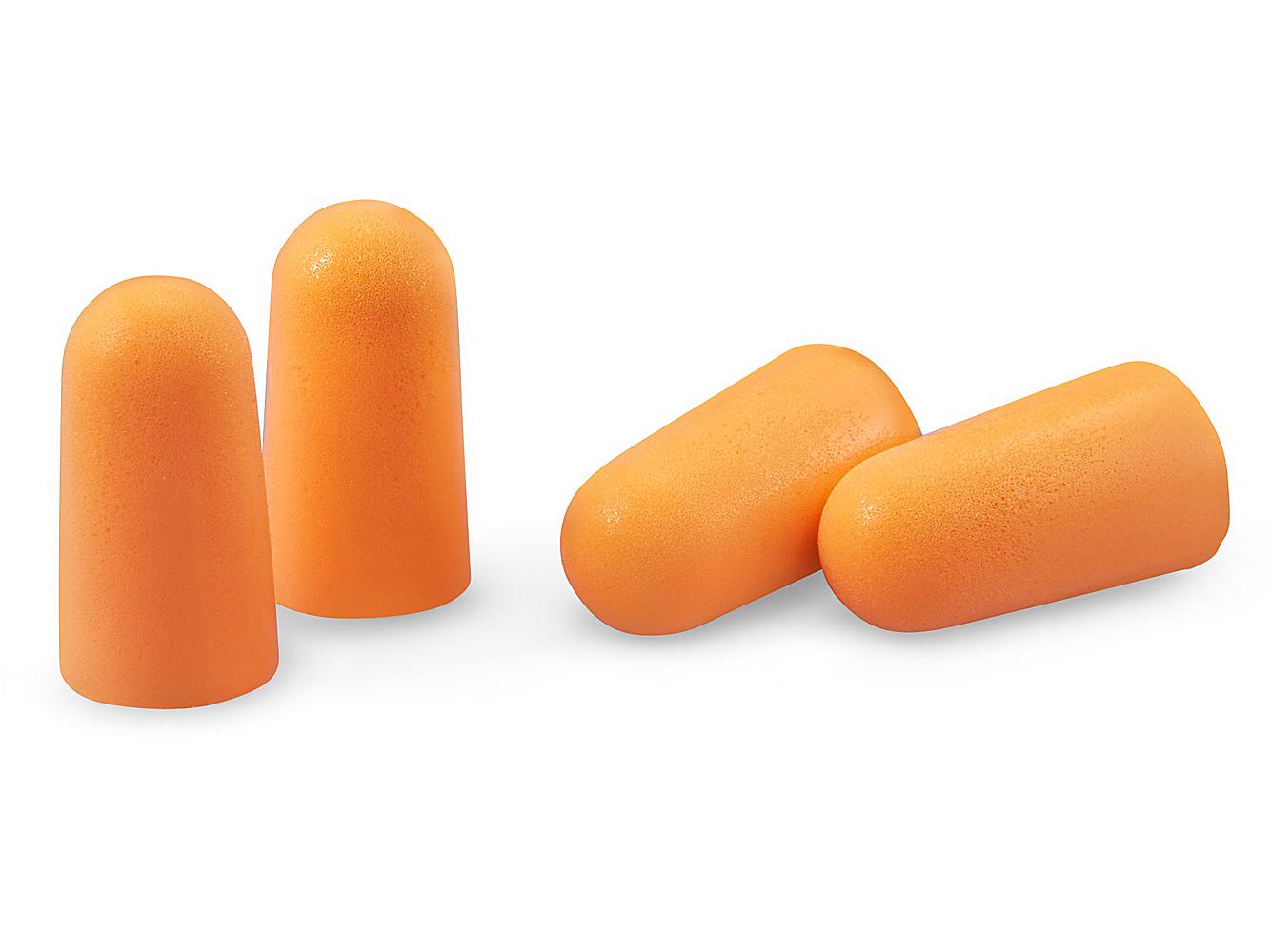 3M 1100 Disposable Foam EarPlug Noise Reducer Uncorded Individual Wrap Uncorded 