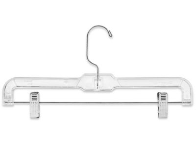 Pants Skirt Hangers Adjustable Clips Clear S 20945C Uline