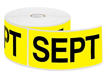 Months of the Year Labels - "SEPT", 3 x 6" S-2099