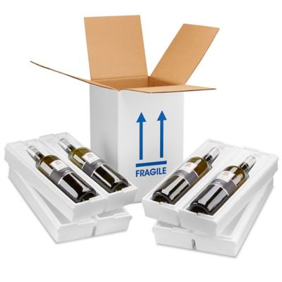 Cajas para Envíos de Botellas de Vino - Paquete para 2 Botellas S