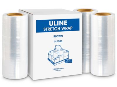 Uline Stretch Wrap - Blown, 70 gauge, 12" x 1,500' S-2103