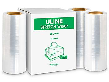 Uline Stretch Wrap - Blown, 90 gauge, 12" x 1,500' S-2106