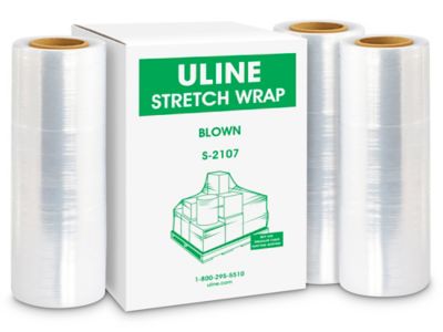 Uline Stretch Wrap - Blown, 90 gauge, 15" x 1,500' S-2107
