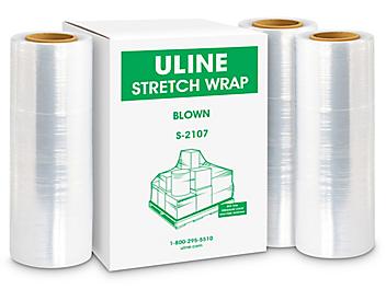 Uline Stretch Wrap - Blown, 90 gauge, 15" x 1,500' S-2107