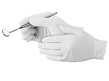 Uline White Nitrile Gloves - Powder-Free, Large S-21082-L