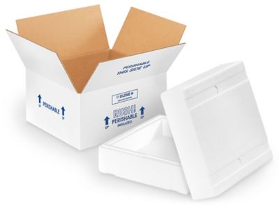 Office Depot® Brand Insulated Shipping Kit, 7H x 9 1/2W x 9 1/2D, White