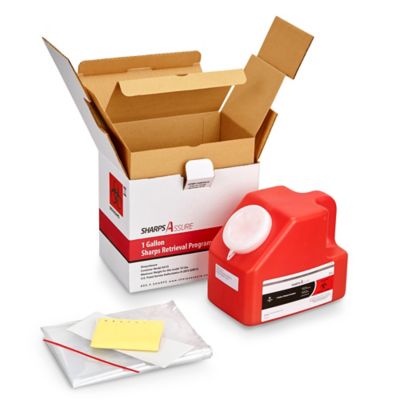 Sharps Mailback Kit - 1 Gallon S-21097 - ULINE