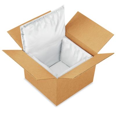 Folding insulated thermal cardboard transport box
