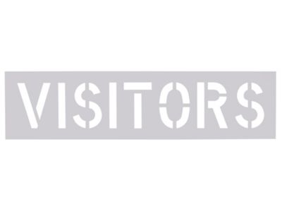 Parking Lot Stencil - "Visitors" S-21110