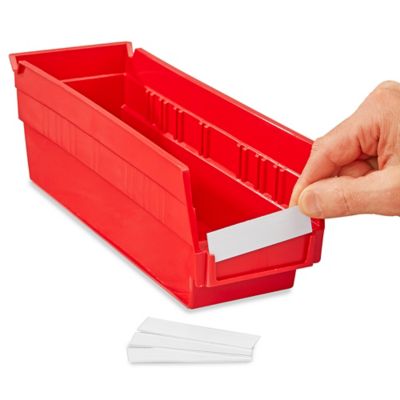 Lot de 120 étiquettes à clipser pour bacs de rangement, étiquettes de  panier, étiquettes de garde-manger pour organiser avec étagère métallique