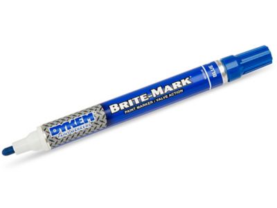 - Brite-Mark® Markers - Uline Blue Dykem Paint S-21125BLU