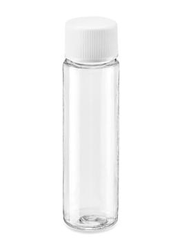 Clear Cylinder Bottles Bulk Pack - 1 oz, Standard Cap S-21128B