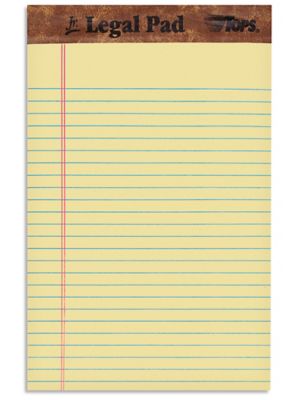 Memo Notepads - 5 x 8", Canary S-21131Y