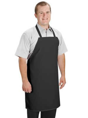 Cloth Apron - Black S-21139BL - ULINE