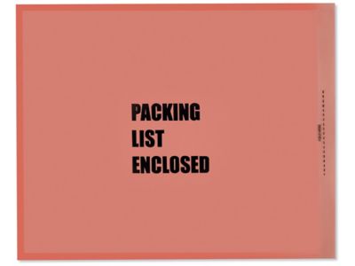 Military Envelopes - "Packing List Enclosed", Salmon, 8 1/2 x 10 1/4" S-2115