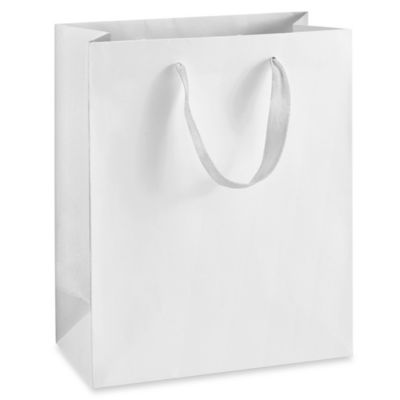 10 x 10 x 10 White Kraft Eurotote Shopping Bags