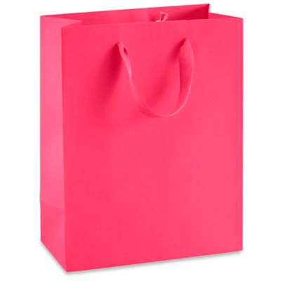 Ribbon Handle Eurototes - 10 x 5 x 13", Debbie, Pink S-21151P