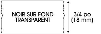 Ruban adhésif d'étiquettes TZE